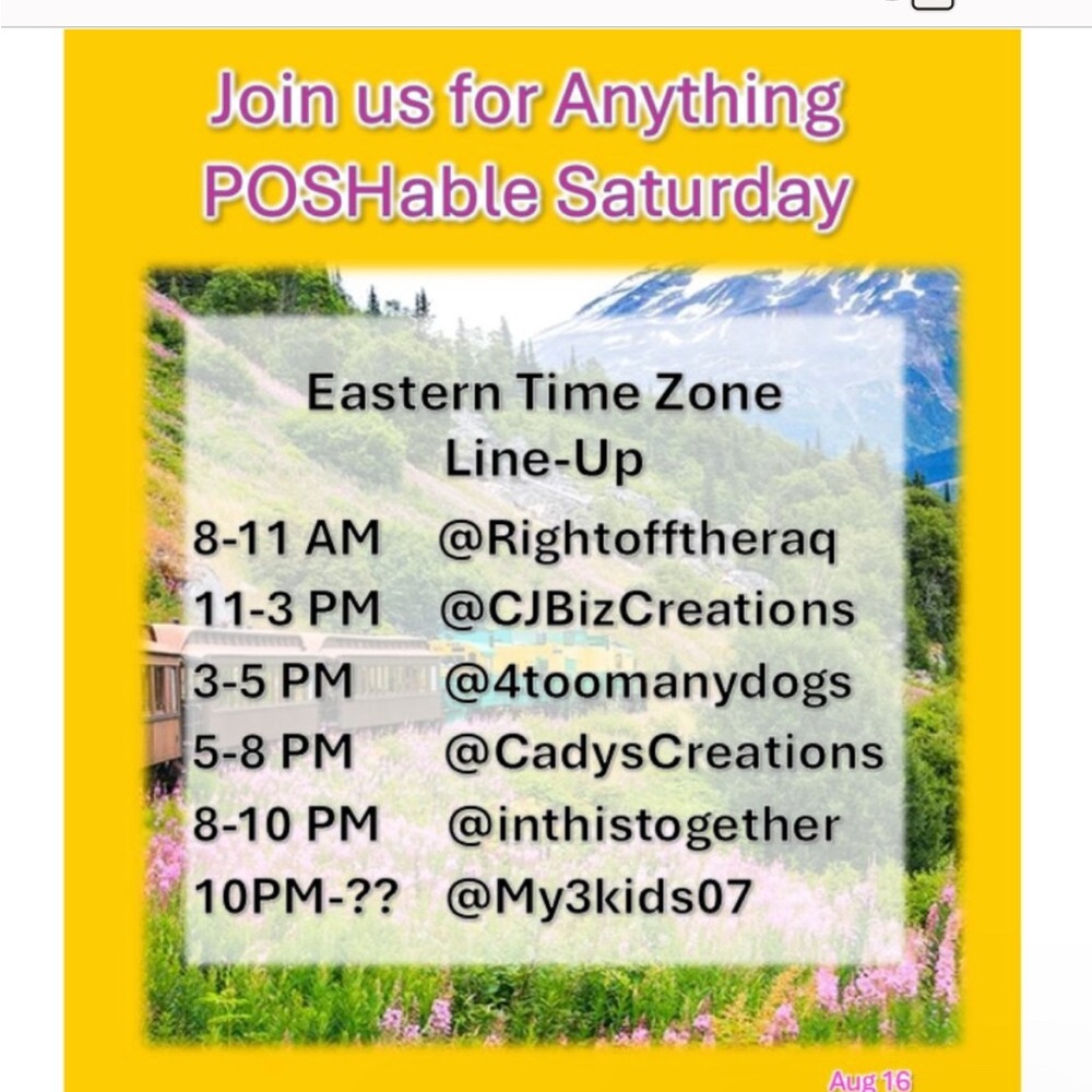 Anything is POSHable Share Train!